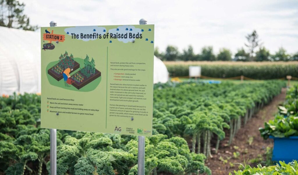 station sign on the field