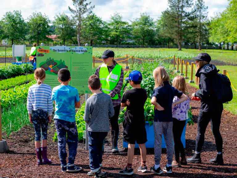 station teaching at the farm
